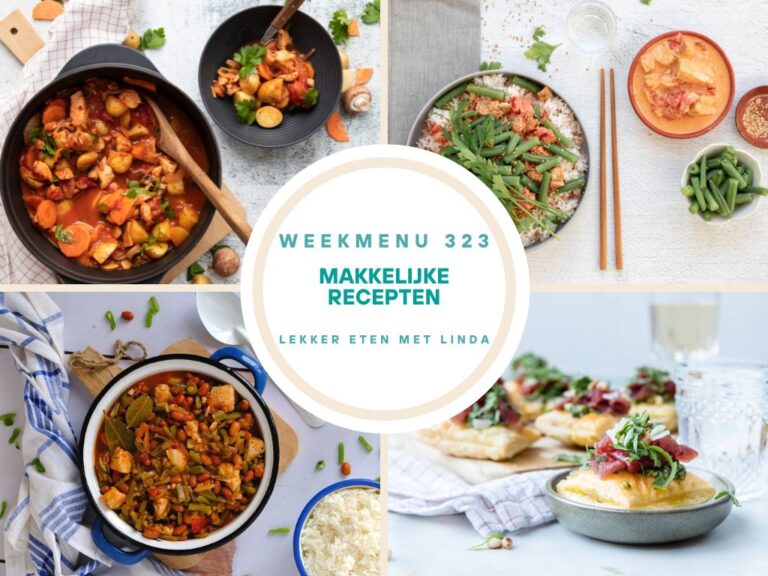 Weekmenu makkelijke recepten 323