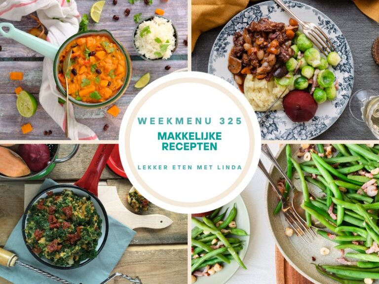 Weekmenu makkelijke recepten 325