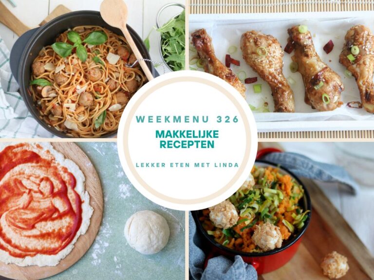 Weekmenu makkelijke recepten 326