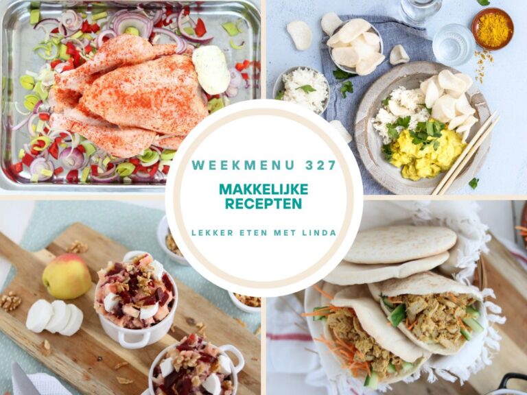 Weekmenu makkelijke recepten 327