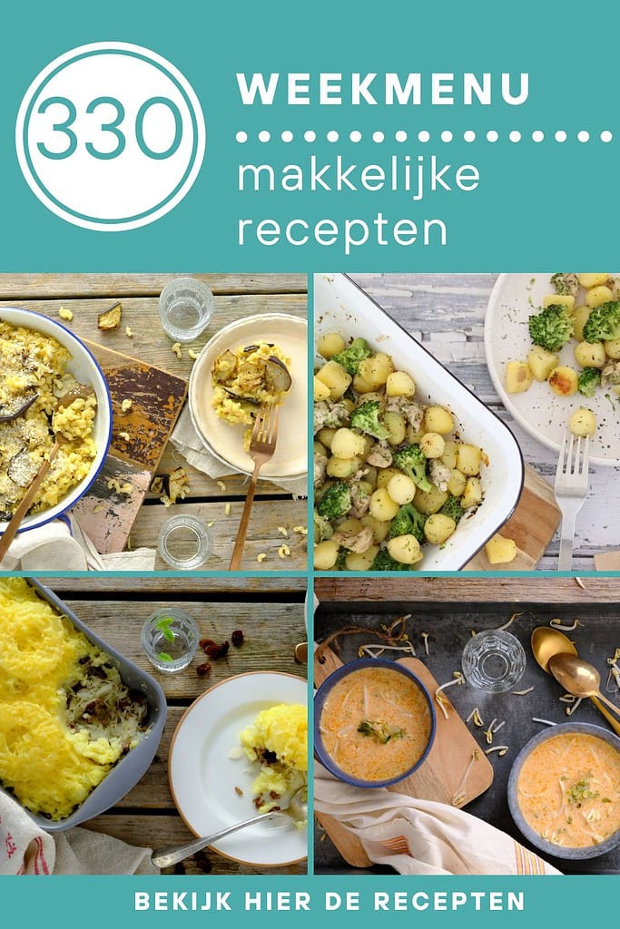 Weekmenu Idee Weekmenu makkelijke recepten 330 - Lekker eten met Linda