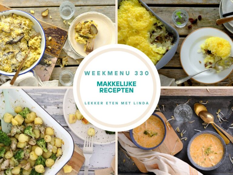 Weekmenu makkelijke recepten 330