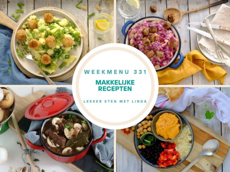 Weekmenu makkelijke recepten 331