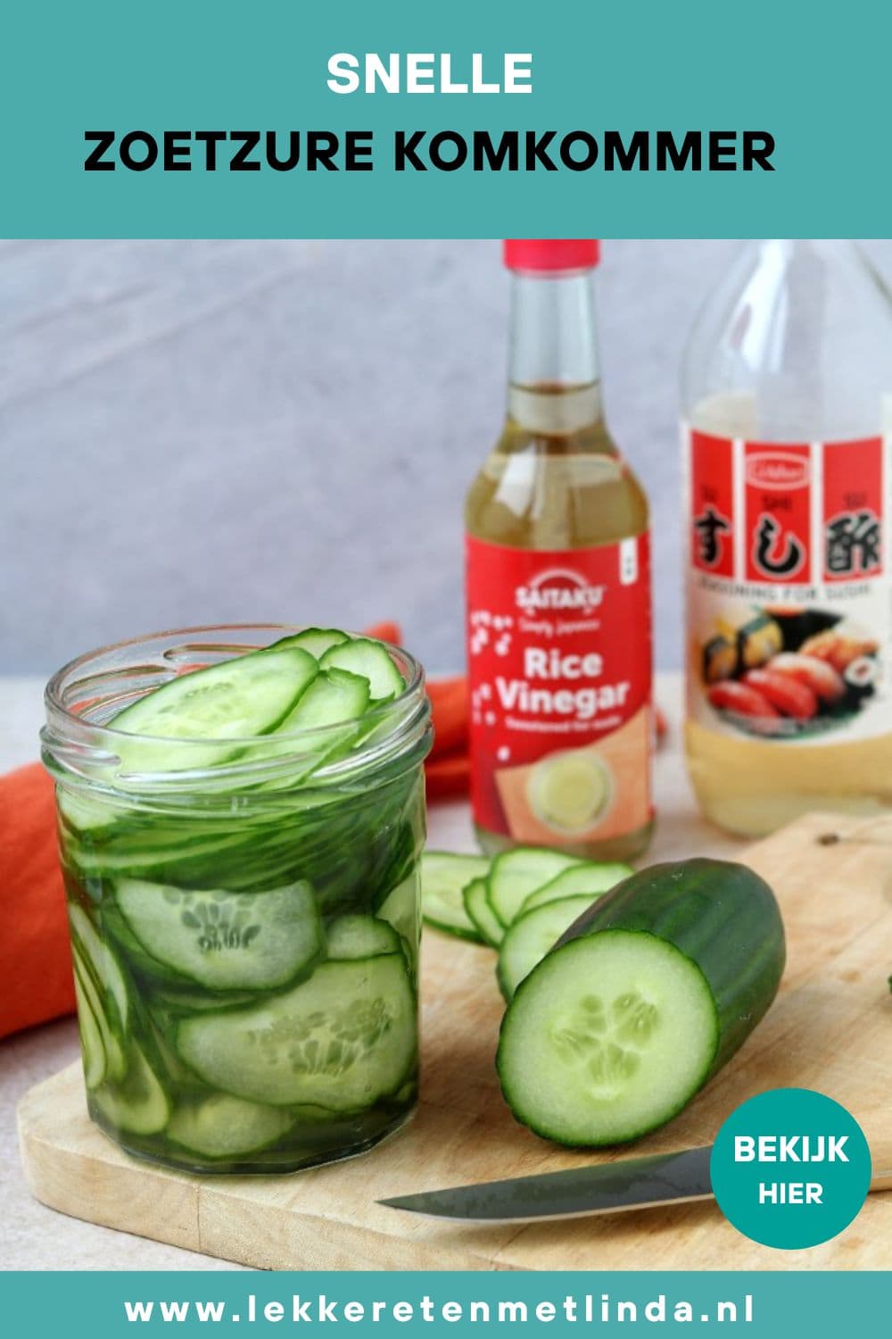 Snelle zoetzure komkommer