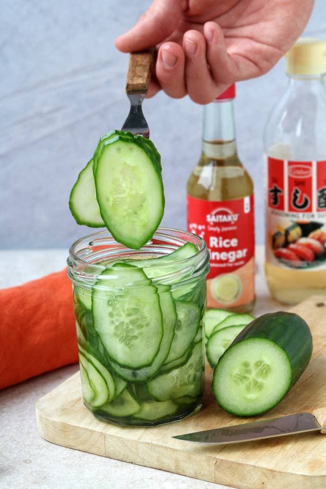 Snelle zoetzure komkommer