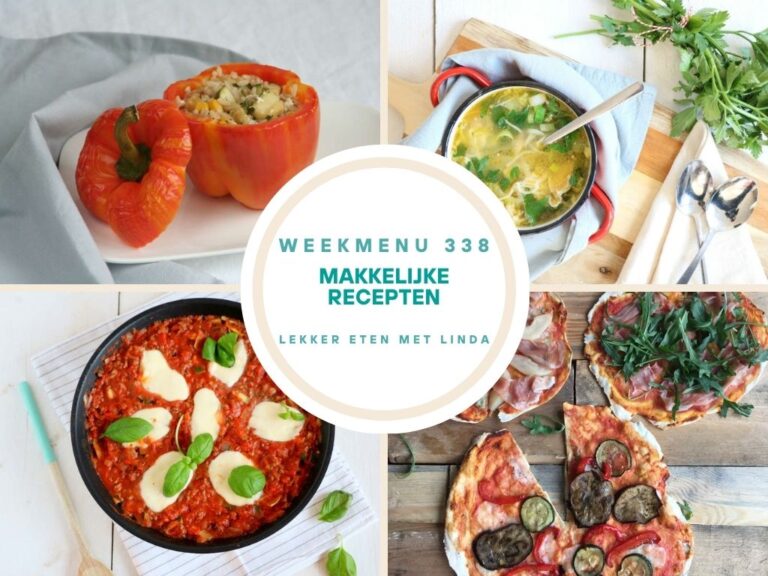 Weekmenu makkelijke recepten 338