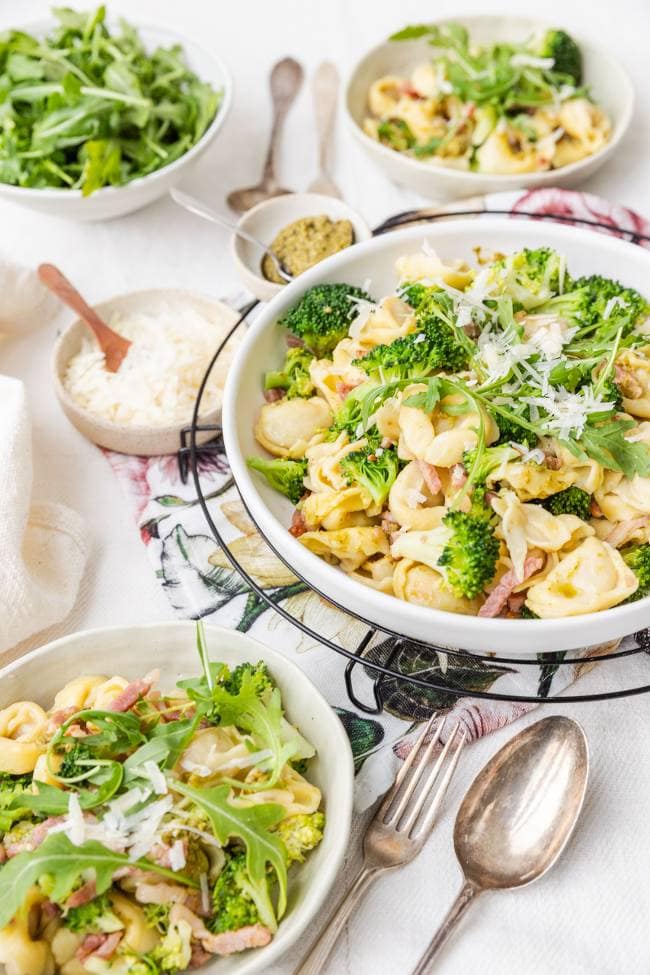 Tortellini met pesto