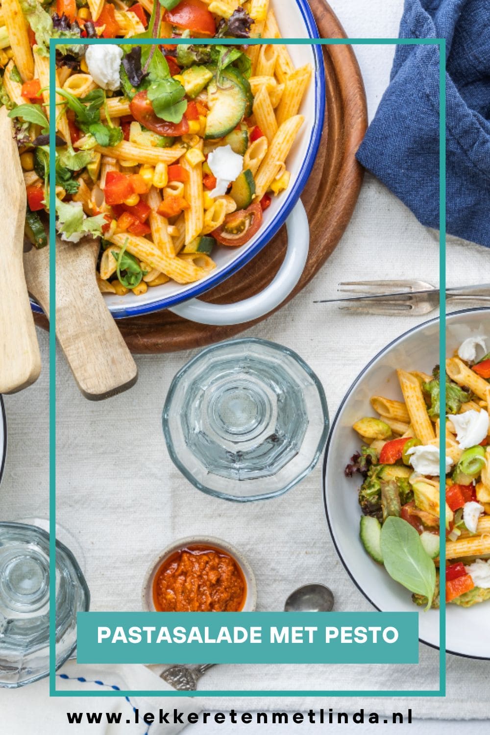 Pastasalade met pesto