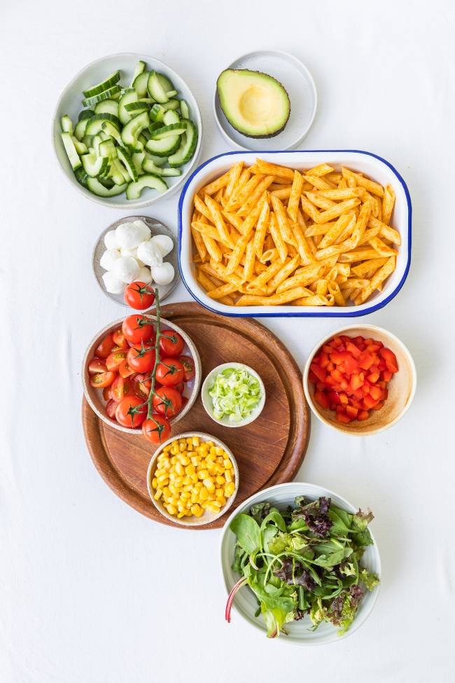 Pastasalade met pesto