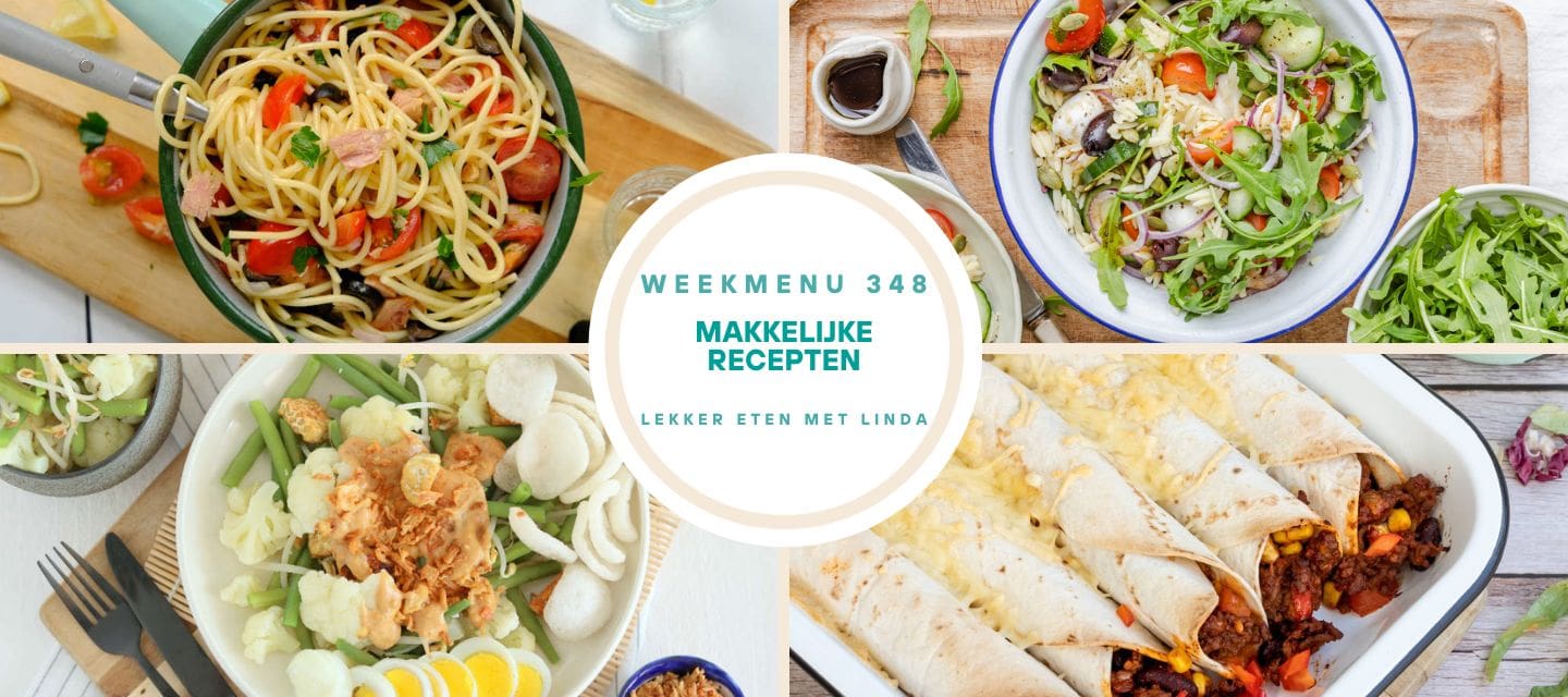 Weekmenu gezonde recepten