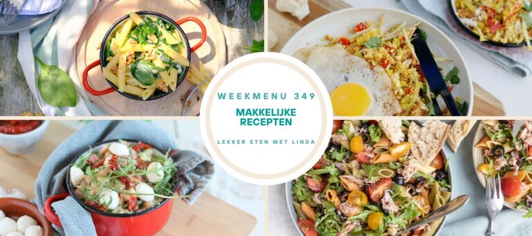 Weekmenu makkelijke recepten 349