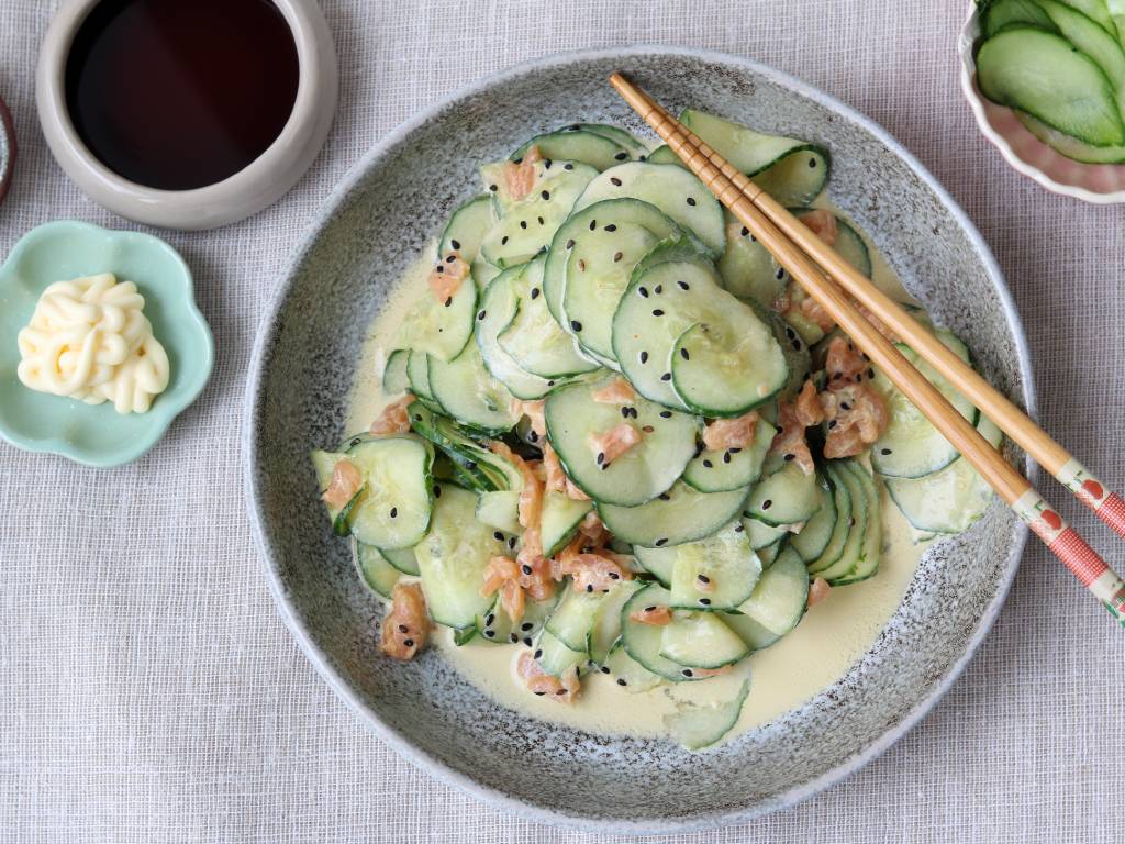 Virale komkommersalade