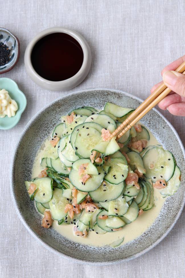 Virale komkommersalade