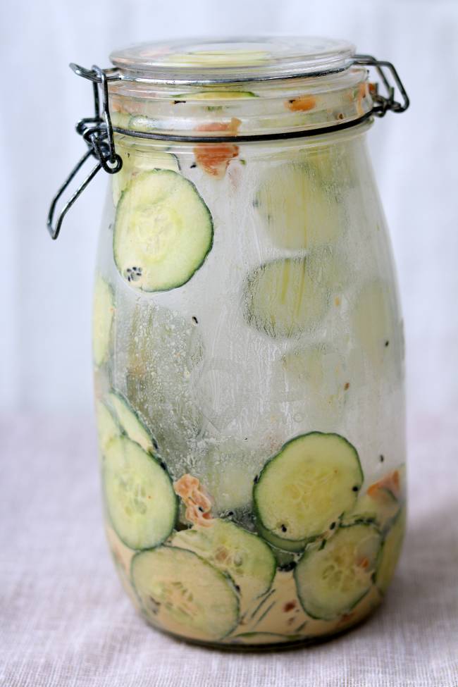 Virale komkommersalade