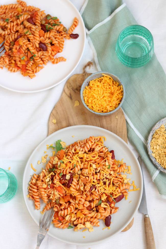 Snelle Mexicaanse pasta