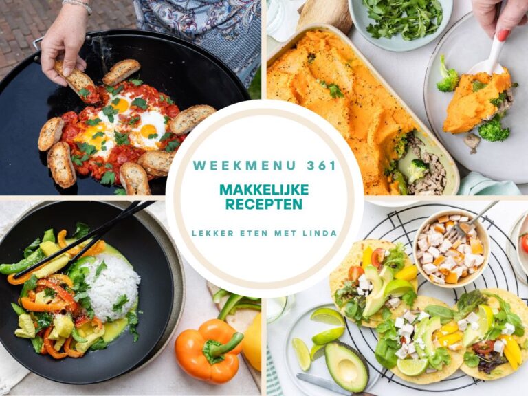 Weekmenu makkelijke recepten 361