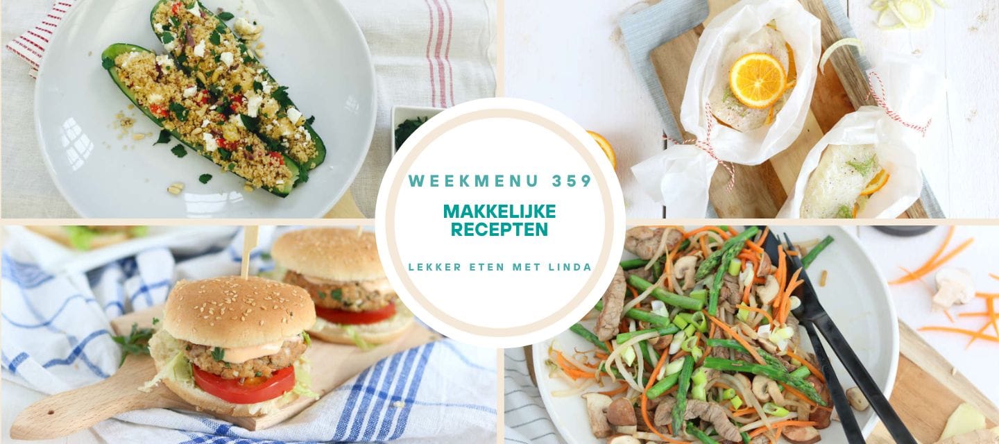 Weekmenu gezonde recepten