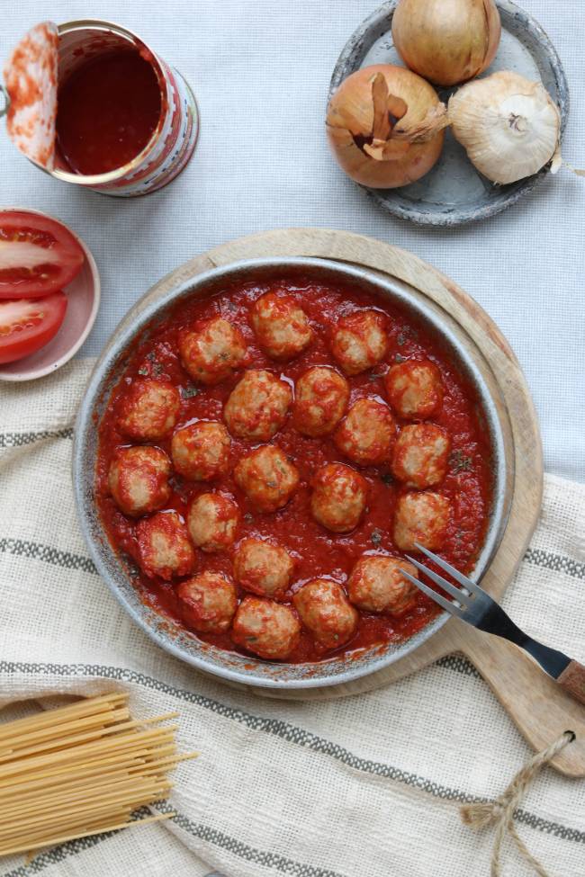 Balletjes in tomatensaus