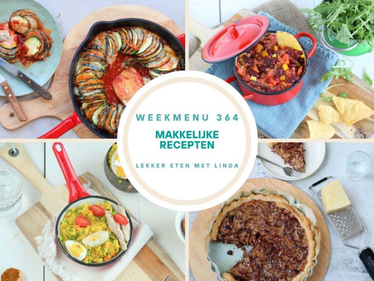 Weekmenu makkelijke recepten 364