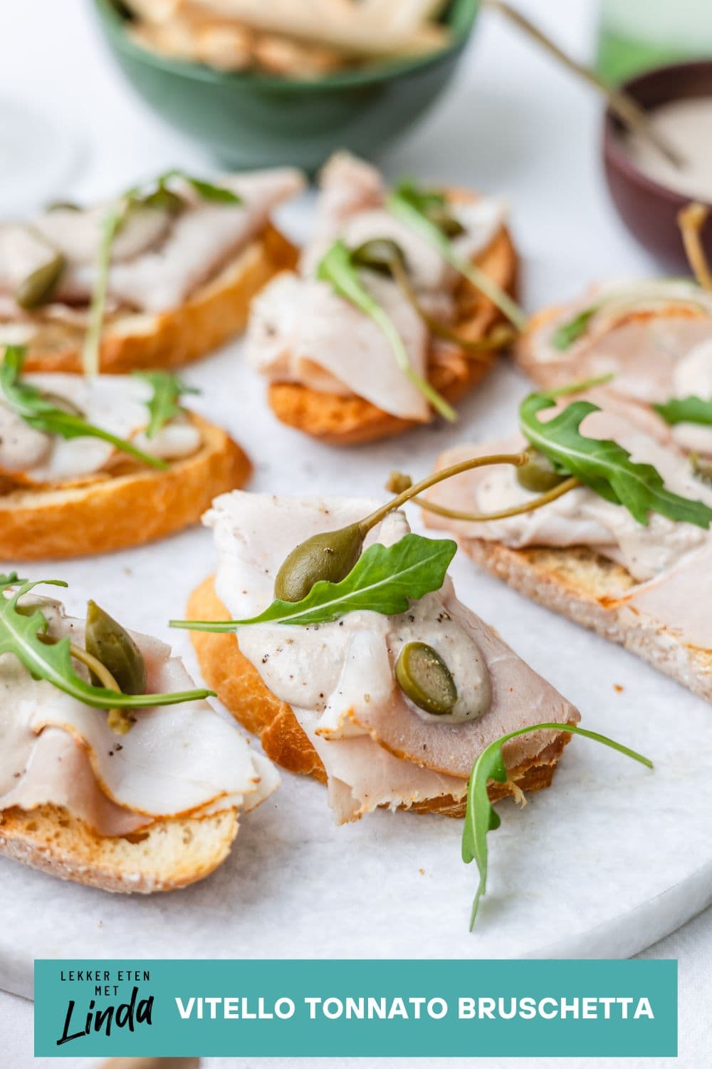 Vitello tonnato bruschetta
