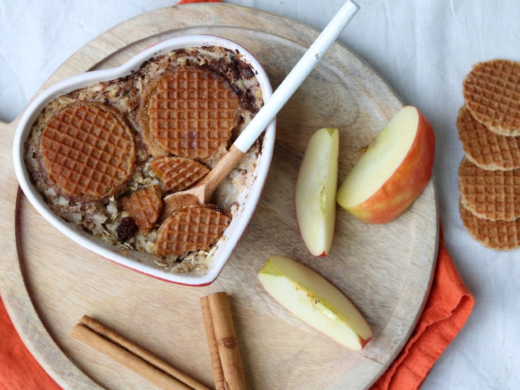 Stroopwafel havermout uit de oven