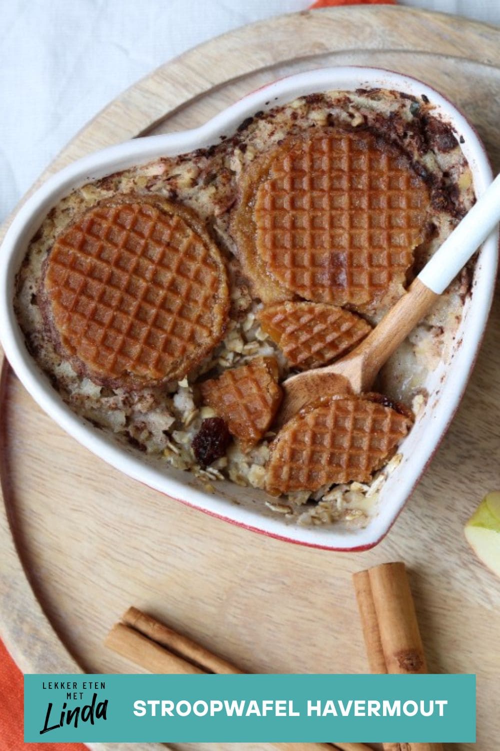 Stroopwafel havermout uit de oven