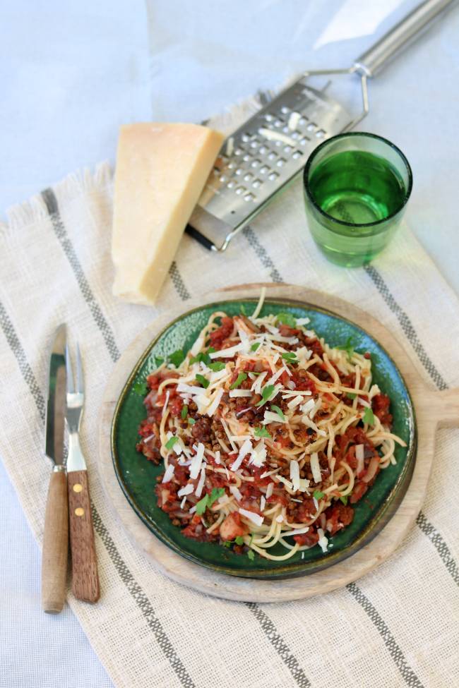 vegetarische pastasaus