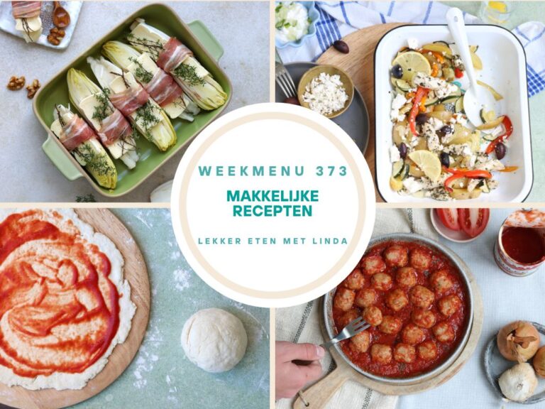 Weekmenu makkelijke recepten 373