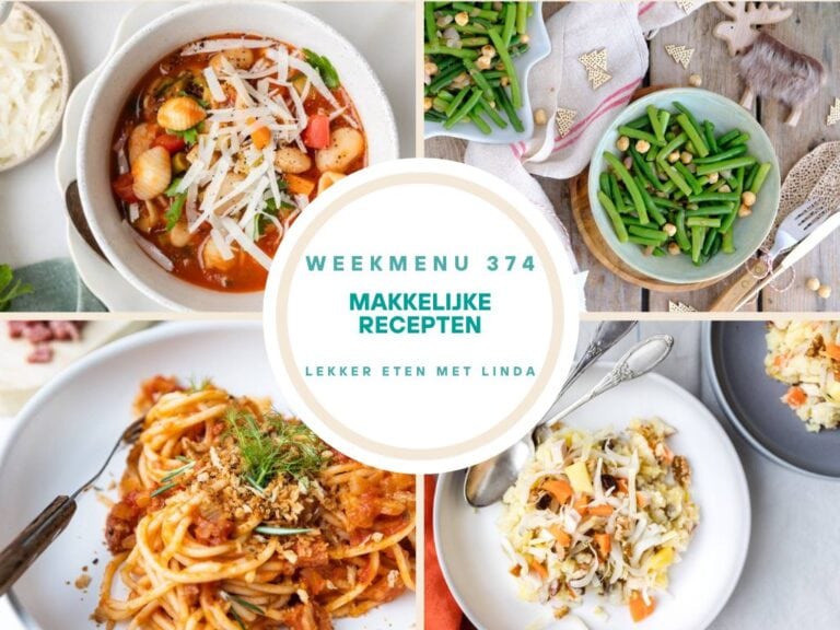 Weekmenu makkelijke recepten 374