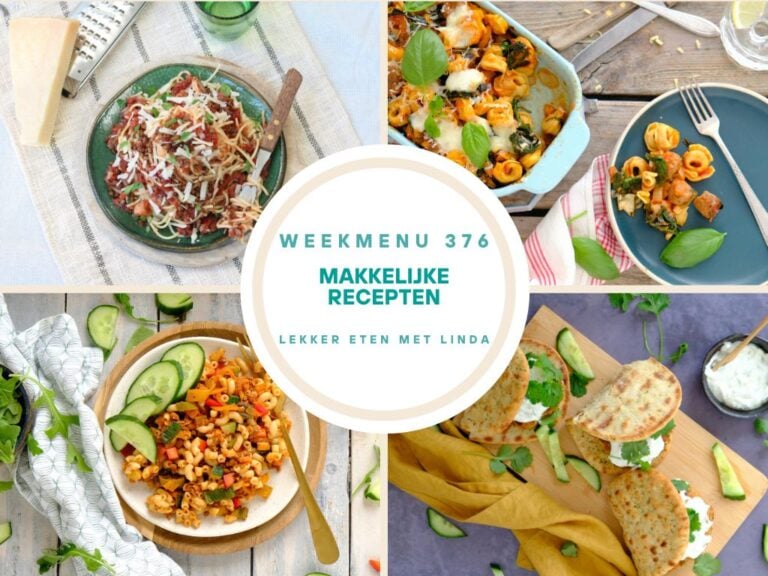 Weekmenu makkelijke recepten 376