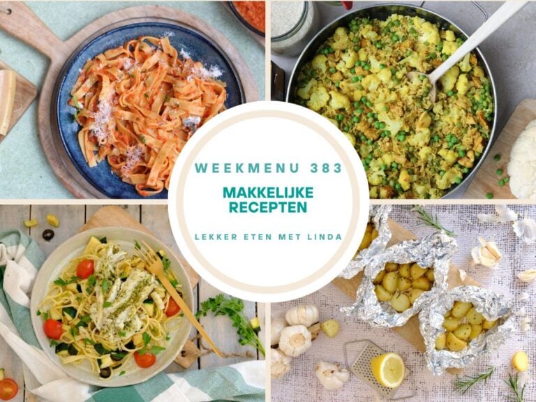 Weekmenu makkelijke recepten 383