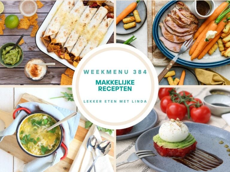 Weekmenu makkelijke recepten 384