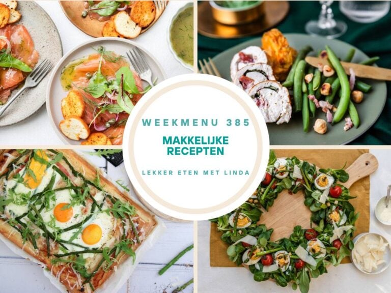 Weekmenu makkelijke recepten 385