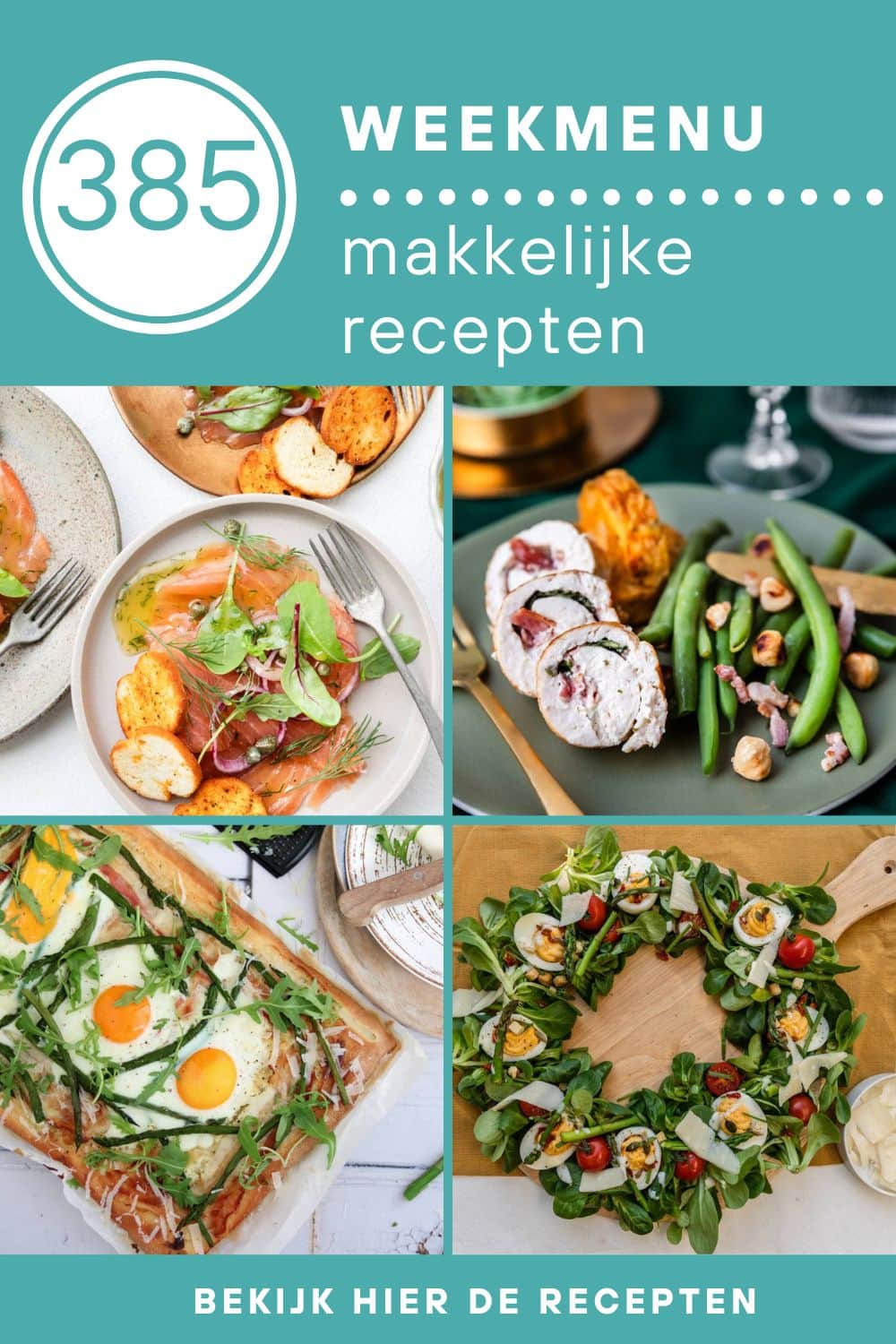 Weekmenu recepten voor het avondeten