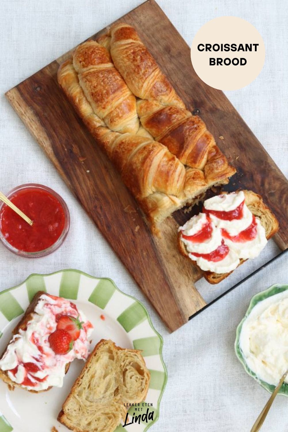 Croissant brood maken