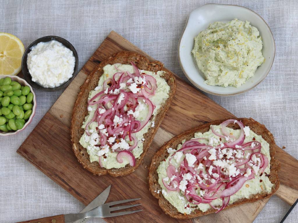 Eiwitrijke groentespread