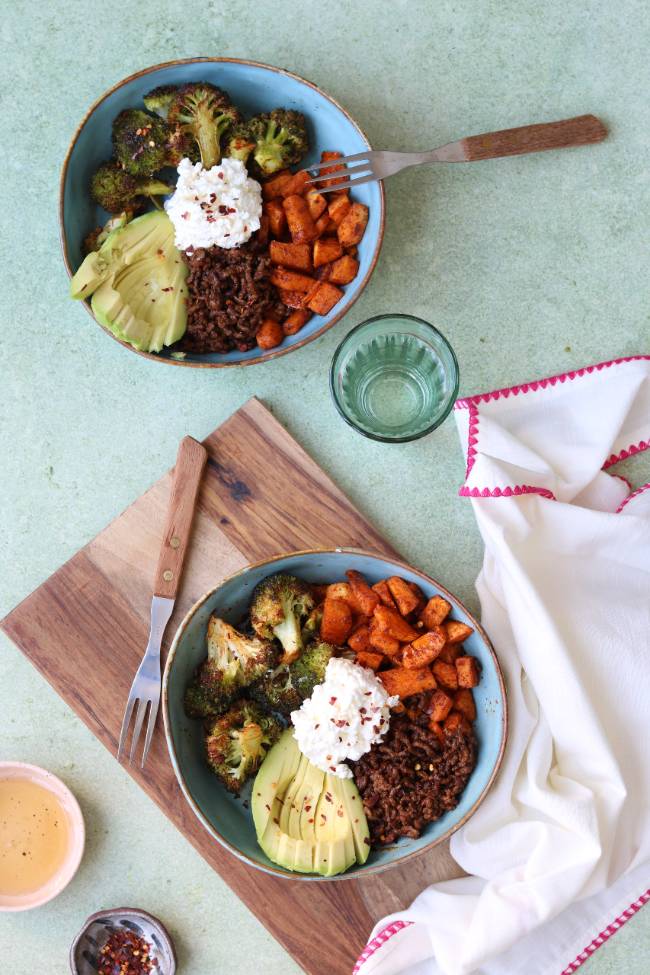 Viral hot honey beef bowl recept