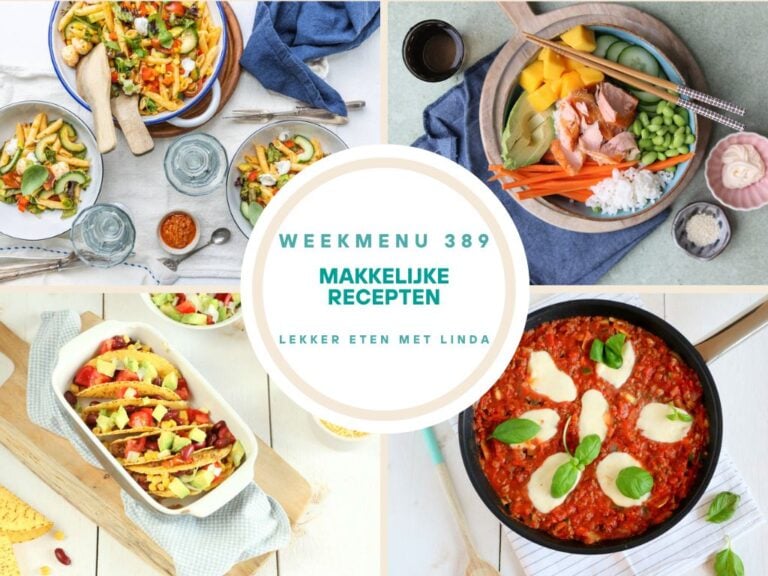 Weekmenu makkelijke recepten 389
