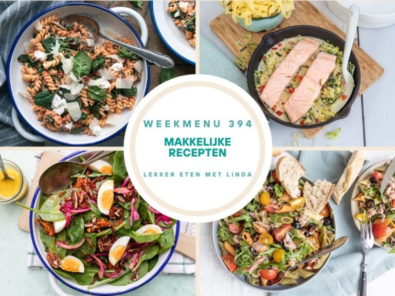 Weekmenu makkelijke recepten 394