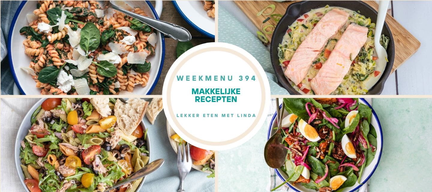 Weekmenu gezonde recepten