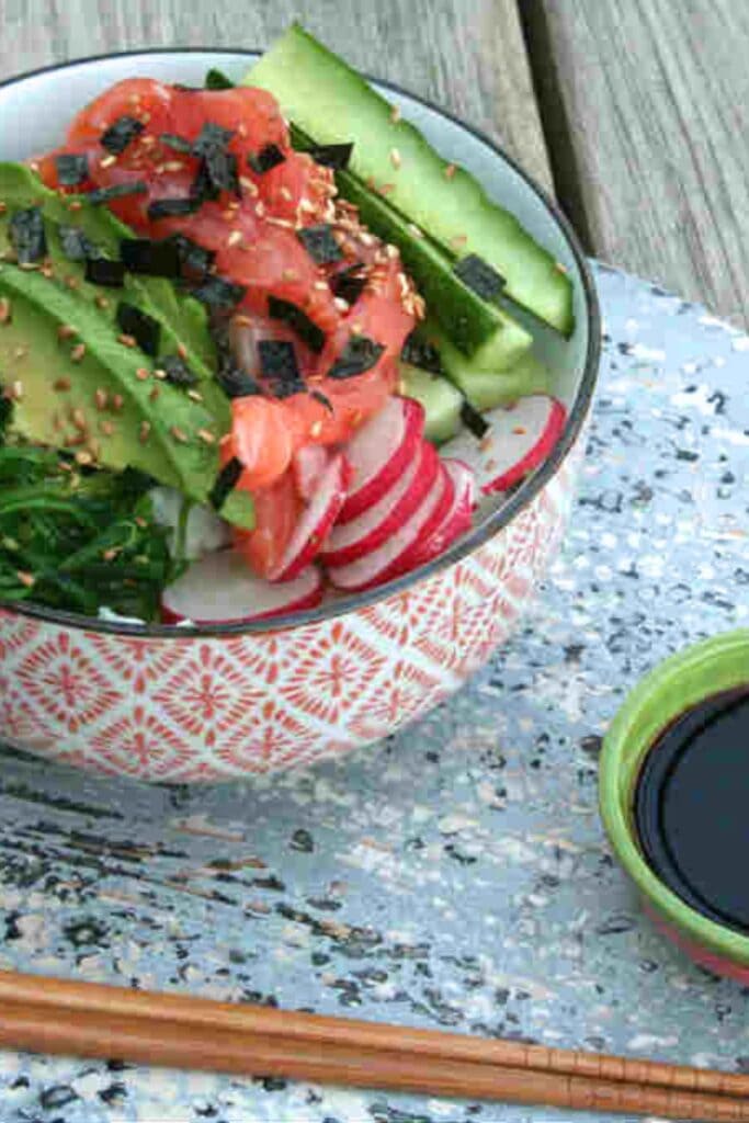 Sushi bowl recept