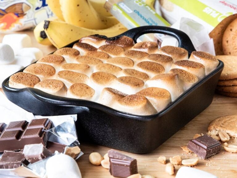 Smores van de bbq, smores dip