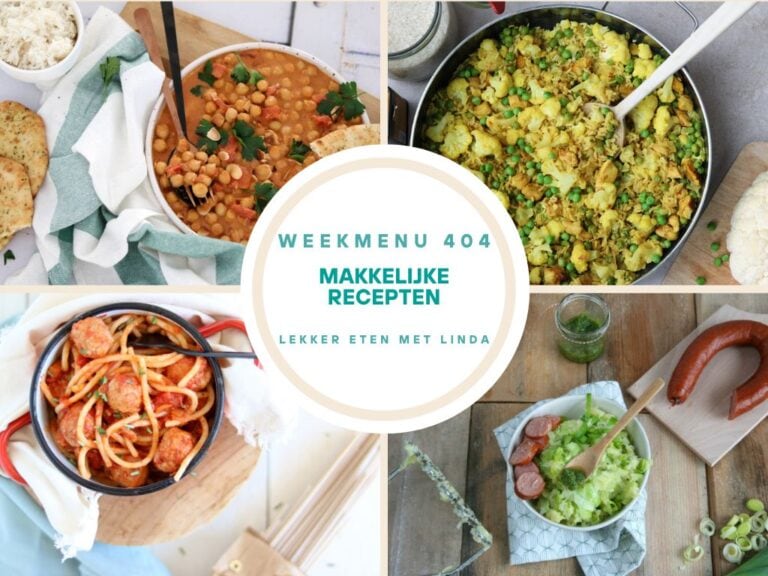 Wat eten we vandaag weekmenu 404