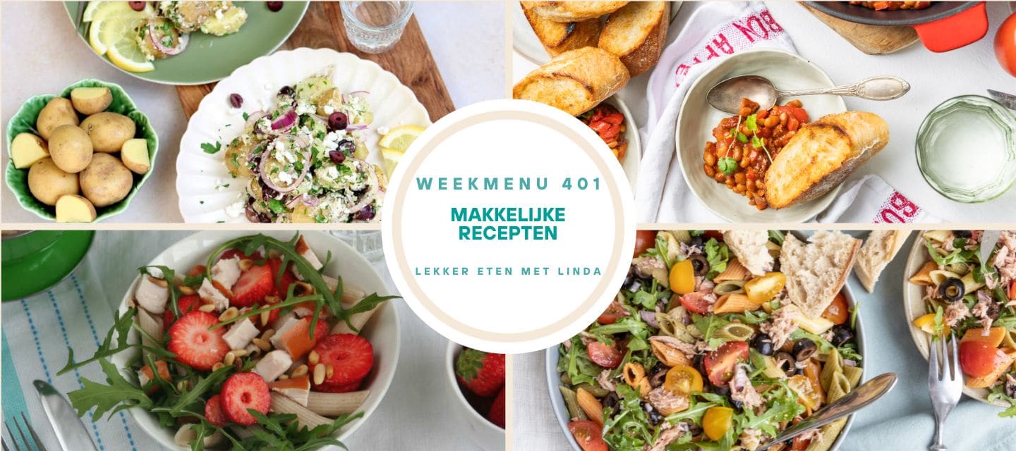 Weekmenu gezonde recepten