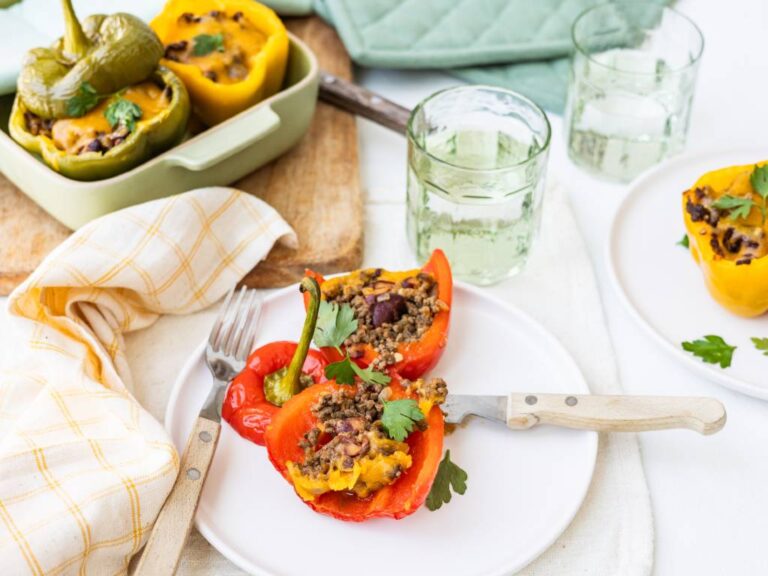 Gevulde paprika met gehakt