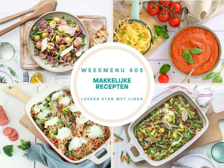 Wat eten we vandaag weekmenu