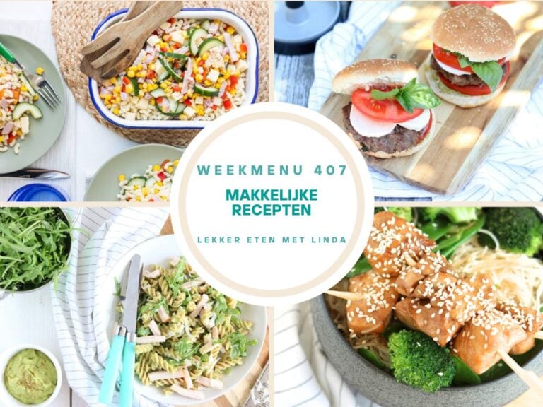 Wat eten we vandaag weekmenu