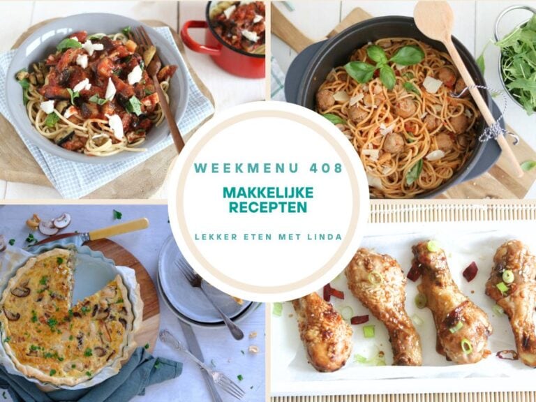 Wat eten we vandaag weekmenu