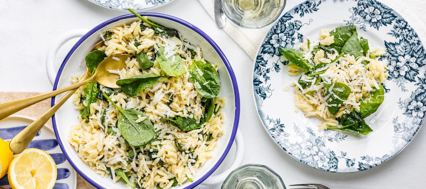 Spinazie Orzo recept