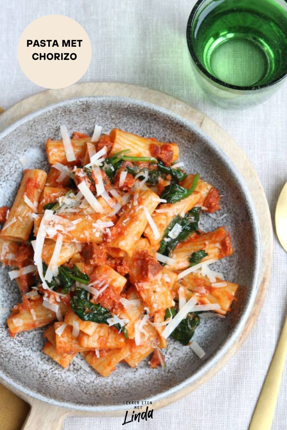 Pasta met chorizo, makkelijk avondeten